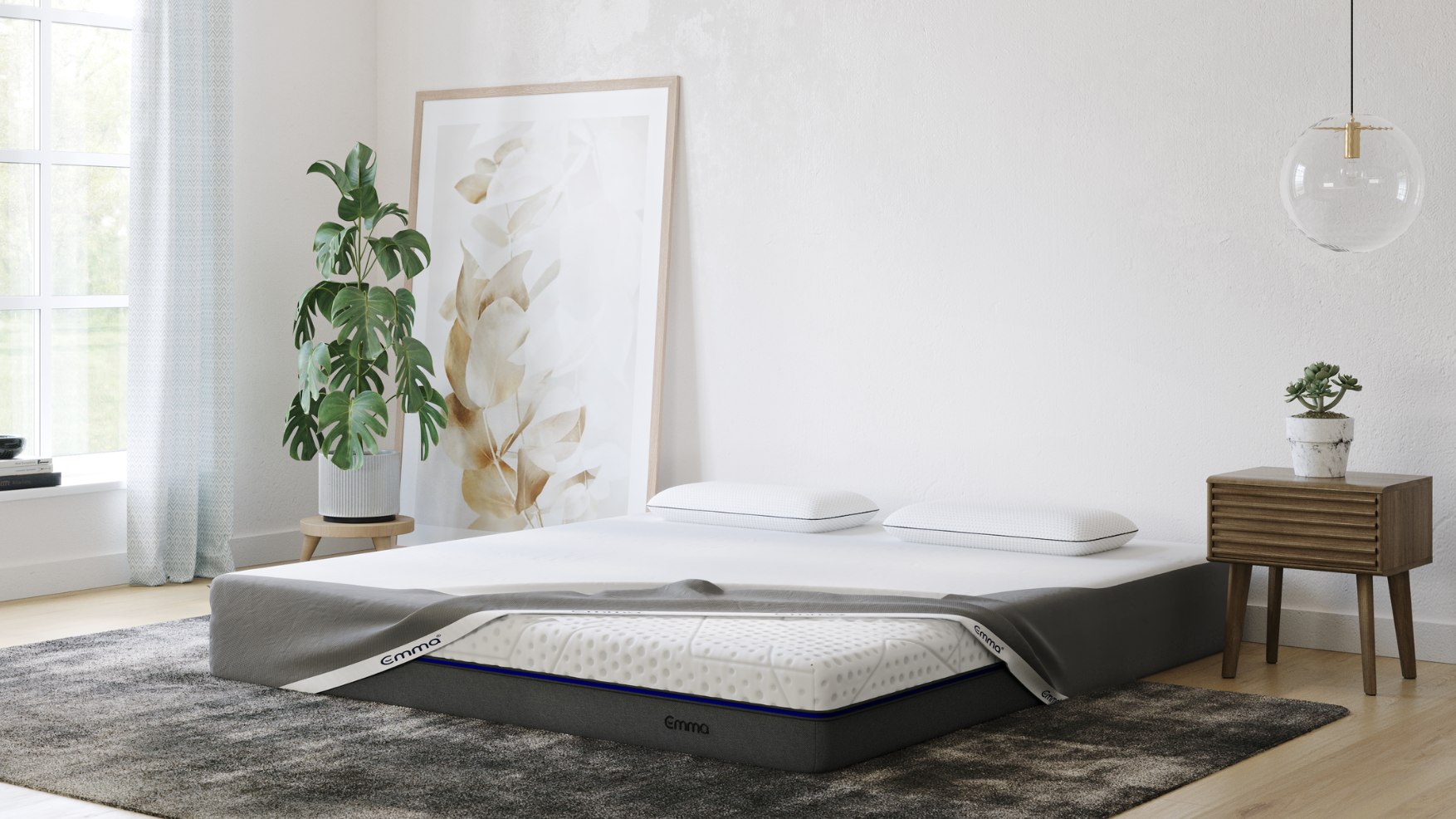 エマEmma Diamond マットレス クイーン（160×195×24cm） Diamond Hybrid Mattress – Ultimate Cooling Mattress – Emma Sleep PH
